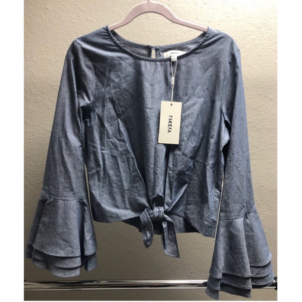 Likely Brand Blouse with Bell Sleeves